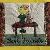 Mug Rug - "Best Friends"