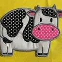 Mug Rug - Cow