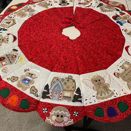 Christmas Tree Skirt - Gingerbread