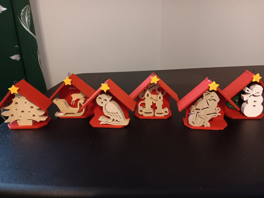 Ornaments - Holiday (1 set of 6)