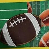 Mug Rug - Footballs