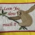 Mug Rug - Sloth 2